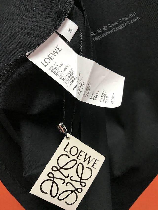 Loewe2020新款T恤 羅意威黑色男短袖  tzy2412